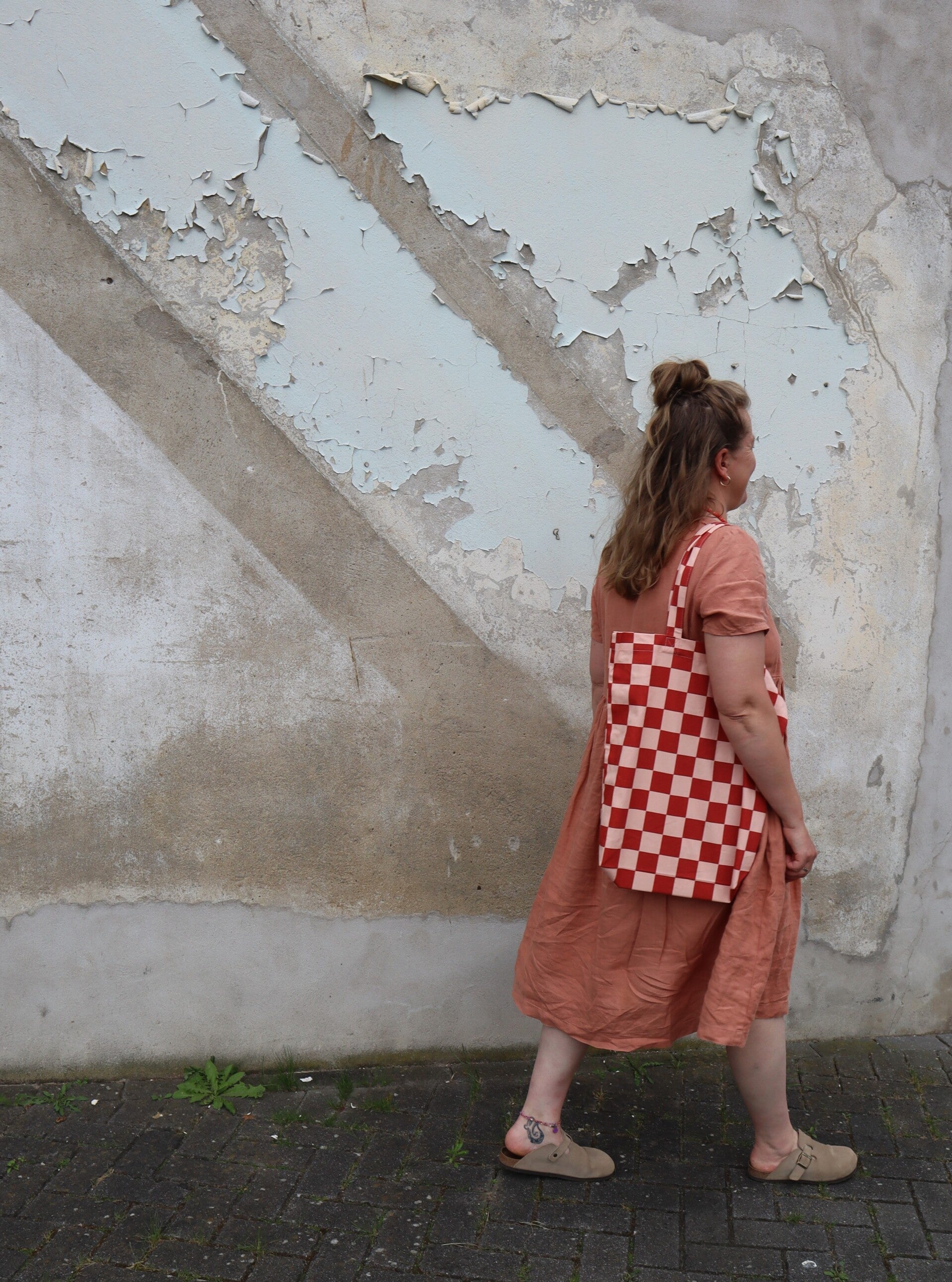 Canvas-tas Checkerboard