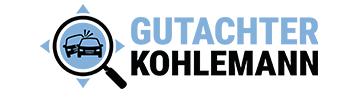 KFZ-Gutachter Logo Unfallfahrzeug für professionelles Schadensgutachten