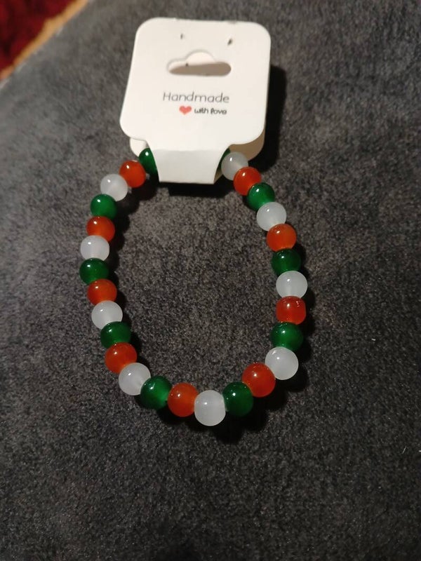 Ireland themed handmade bracelet