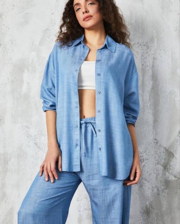 KOSTUM KEMISH DHE PANTALLONA BLU