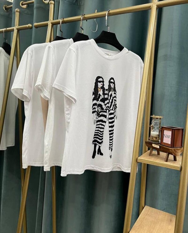 BLUZE ME DY GOCA ME VESHJE BARDH DHE ZI