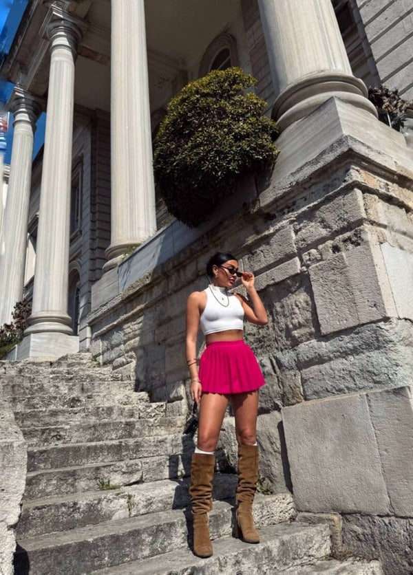 KOSTUM CROP DHE FUND ROZE 1339