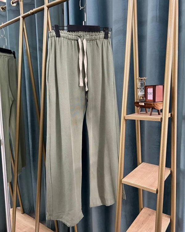 PANTALLONA LINO JESHILE ME LIDHESE