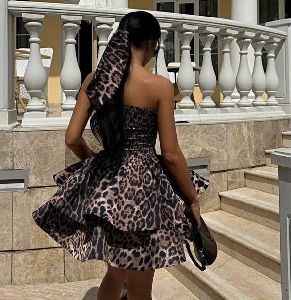 FUSTAN I SHKURTER LEOPARD BUST 1427