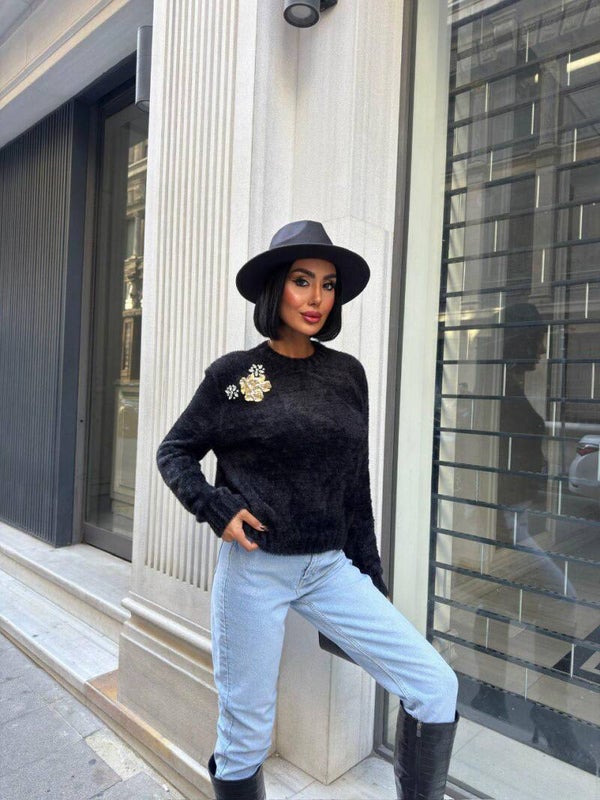 PULOVER E ZEZE ME LULE GOLD S5K1367