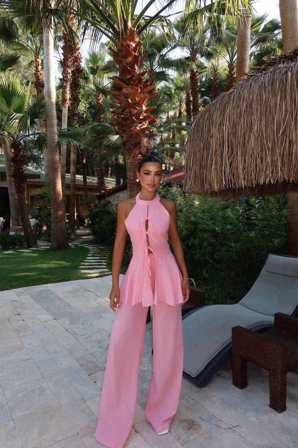 KOSTUM LINO ROZE ME JELEK DHE PANTALLONA 2956