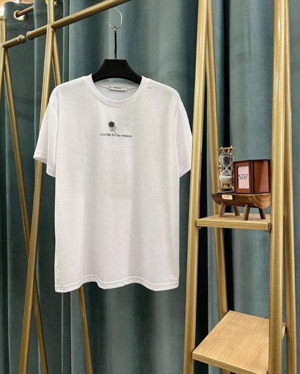 BLUZE ME SHKRIM DHE LULE TE VOGEL