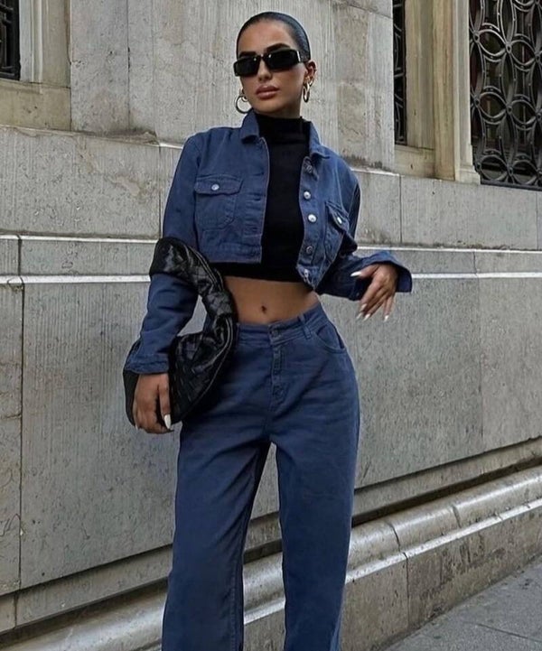 KOSTUM XHINS BLU ME XHAKET DHE PANTALLONA