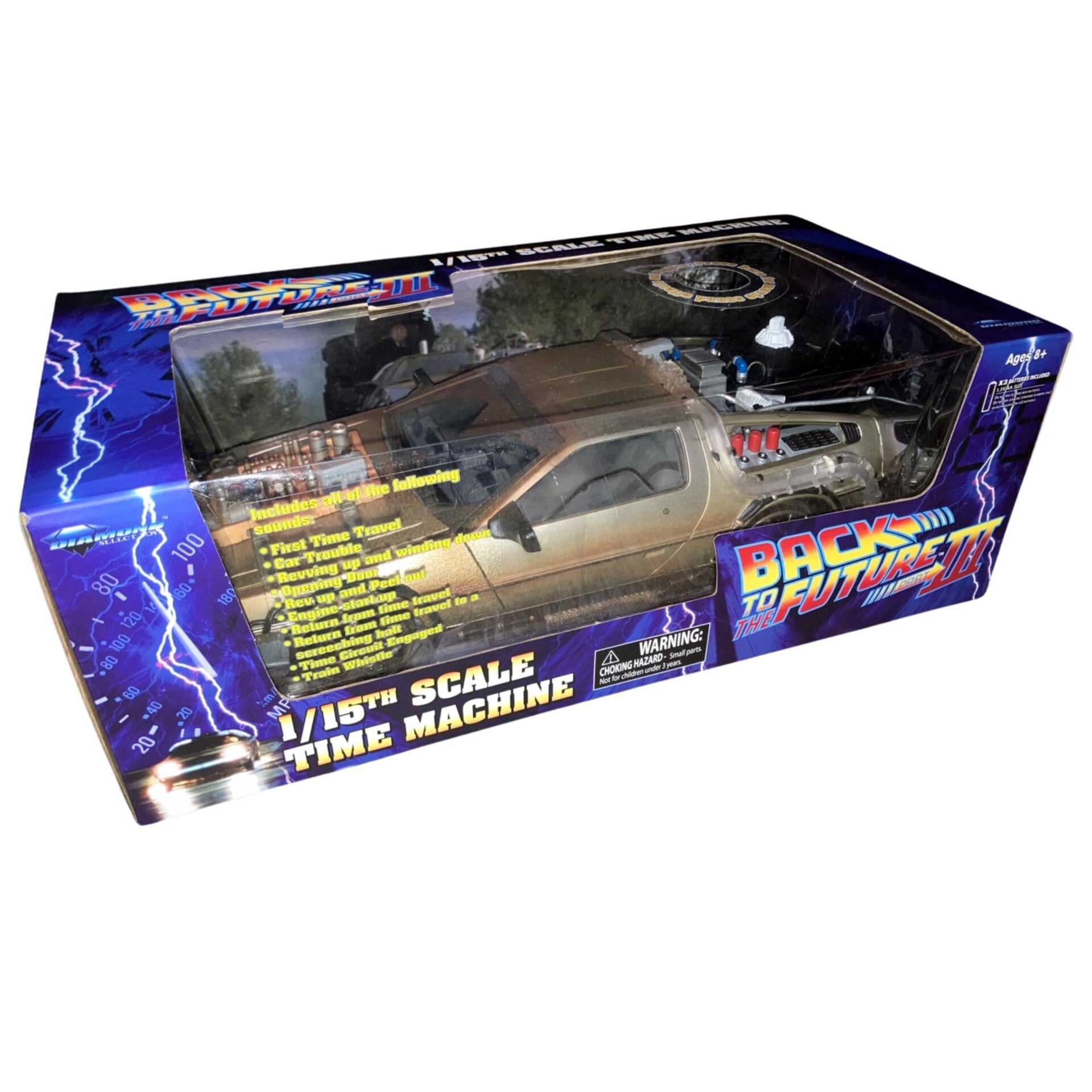 "BACK TO THE FUTURE III" De Lorean Time Machine | NEU und UNBESPIELT | M: 1:15