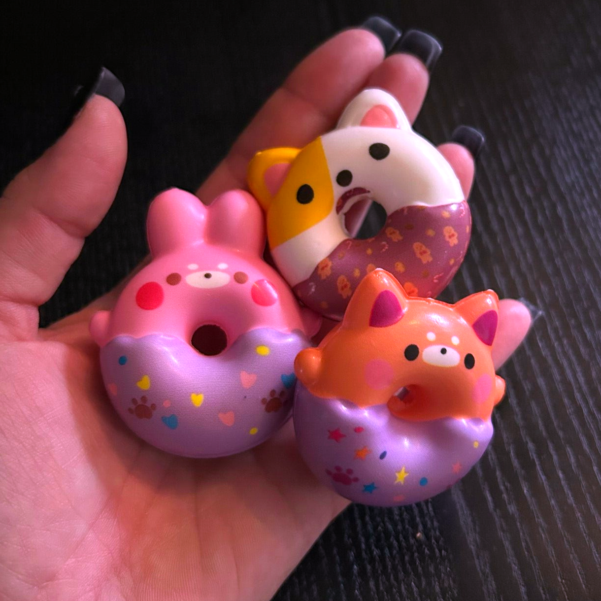 Mini-donut Squishies: 3 pcs