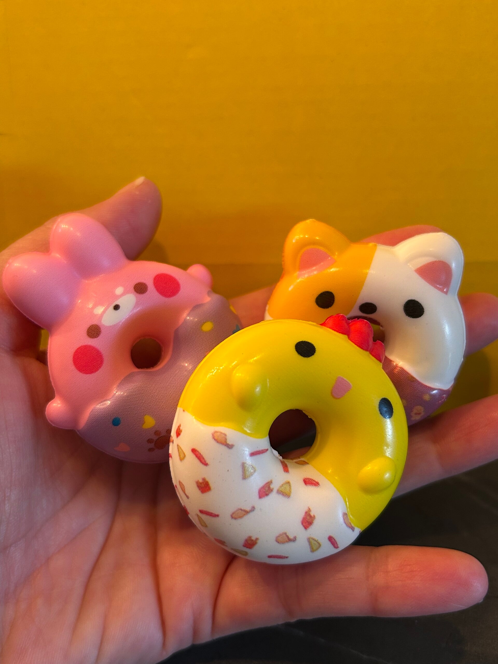 Mini-donut Squishies: 3 pcs