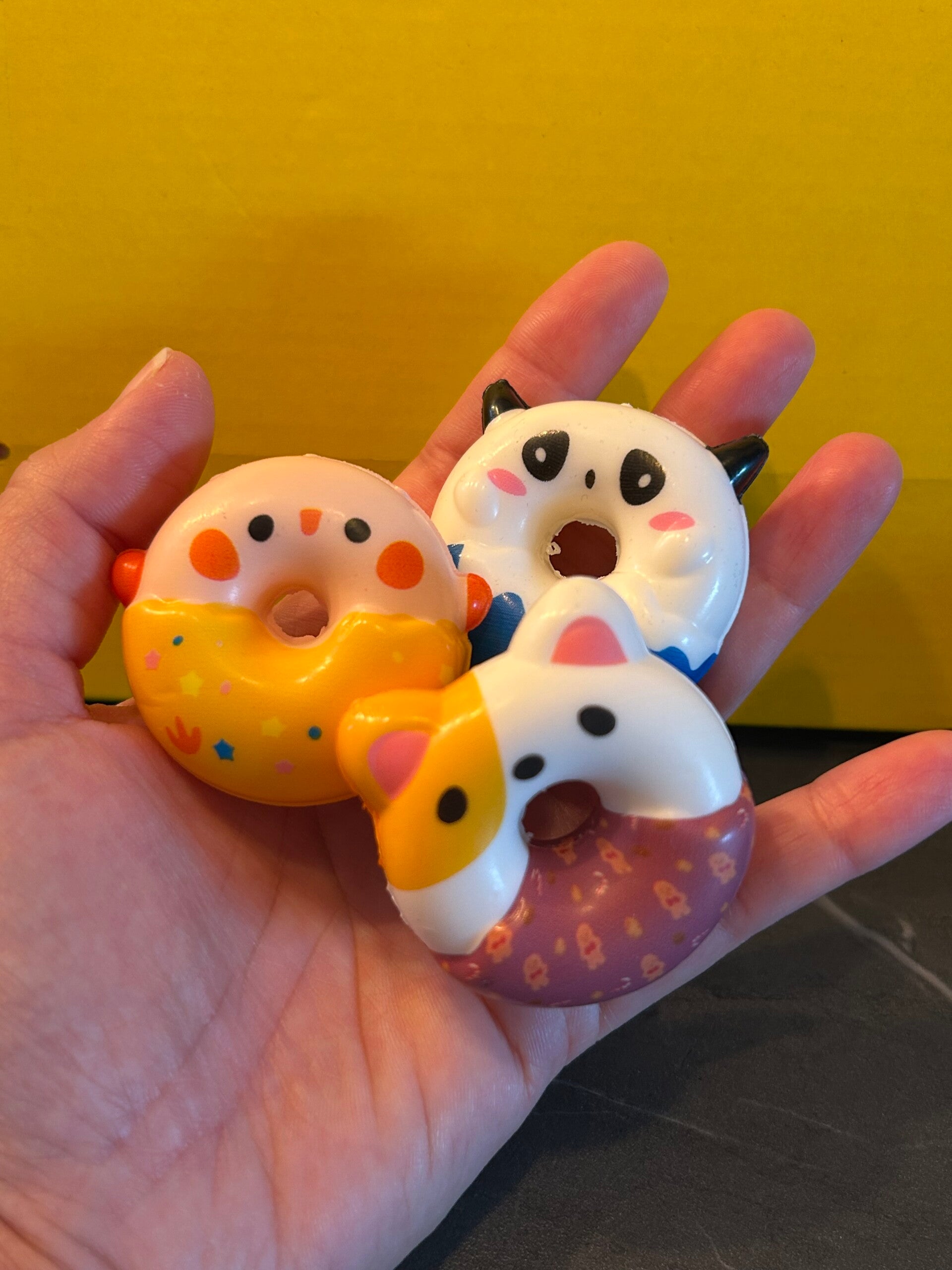 Mini-donut Squishies: 3 pcs