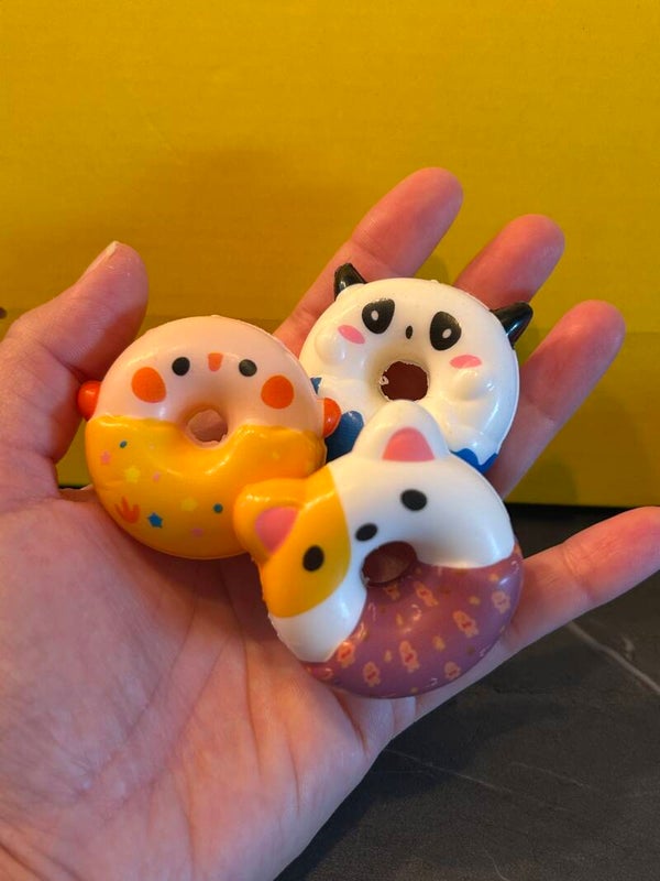 Mini-donut Squishies: 3 pcs