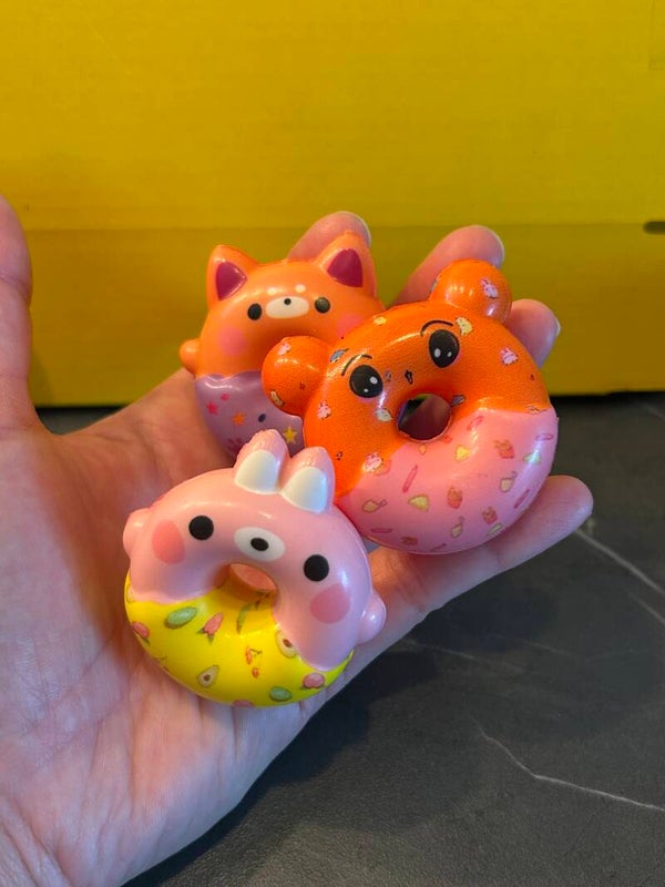 Mini-donut Squishies: 3 pcs