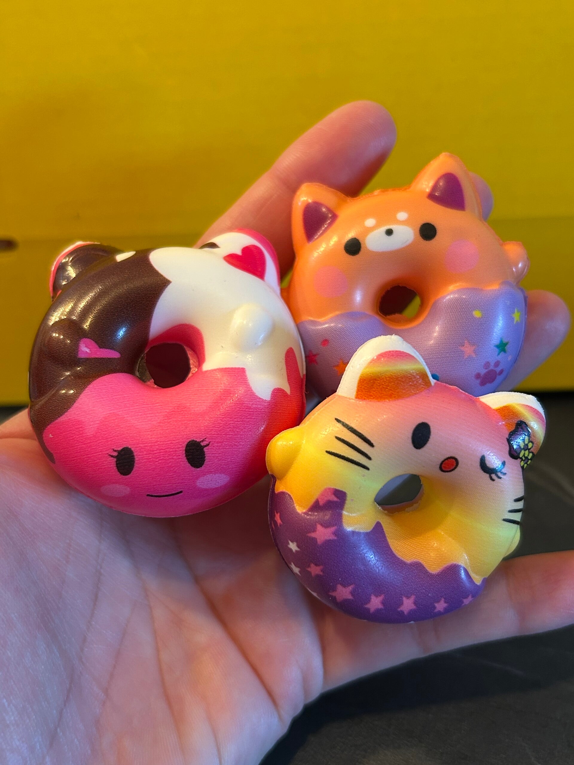 Mini-donut Squishies: 3 pcs