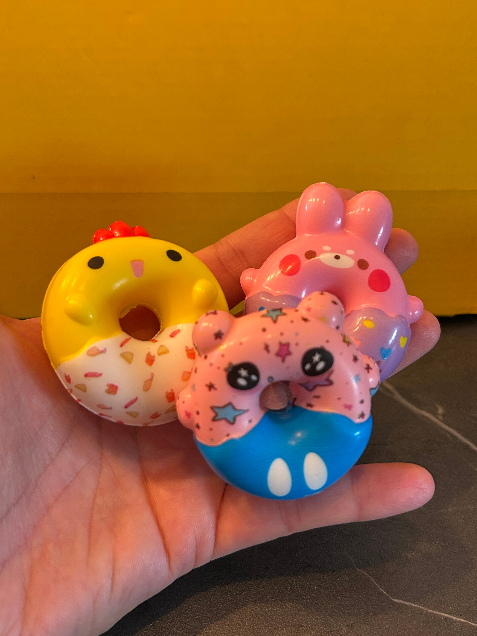 Mini-donut Squishies: 3 pcs