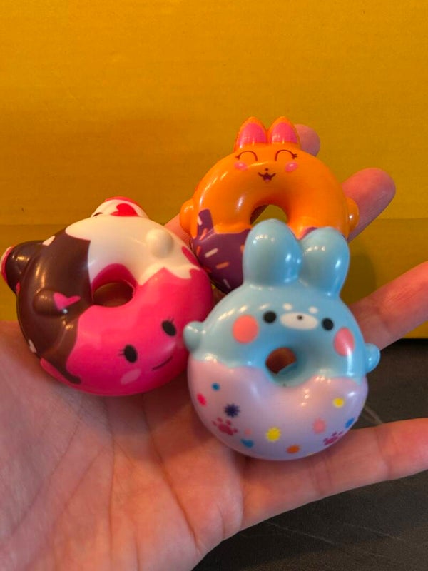 Mini-donut Squishies: 3 pcs