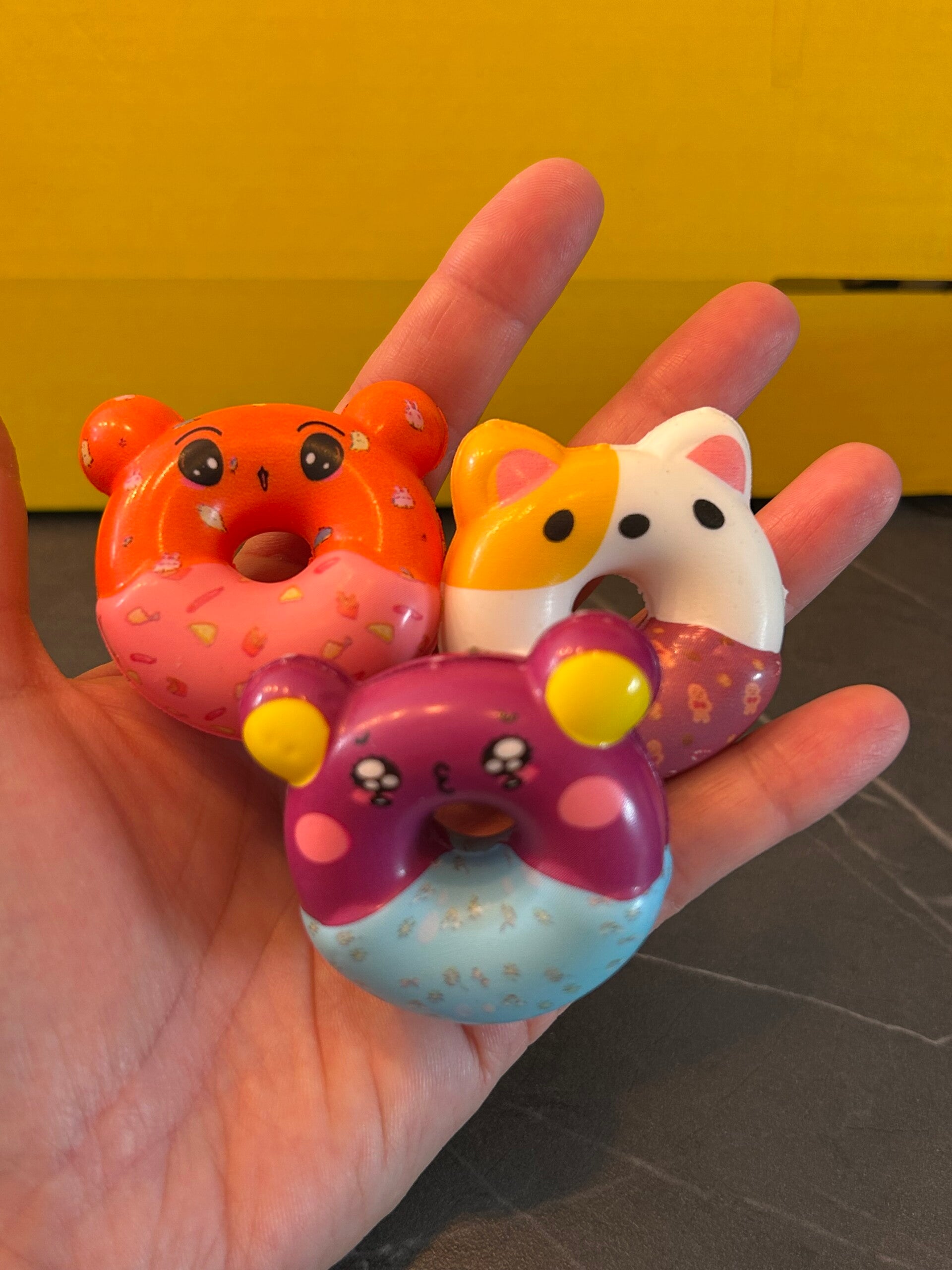 Mini-donut Squishies: 3 pcs