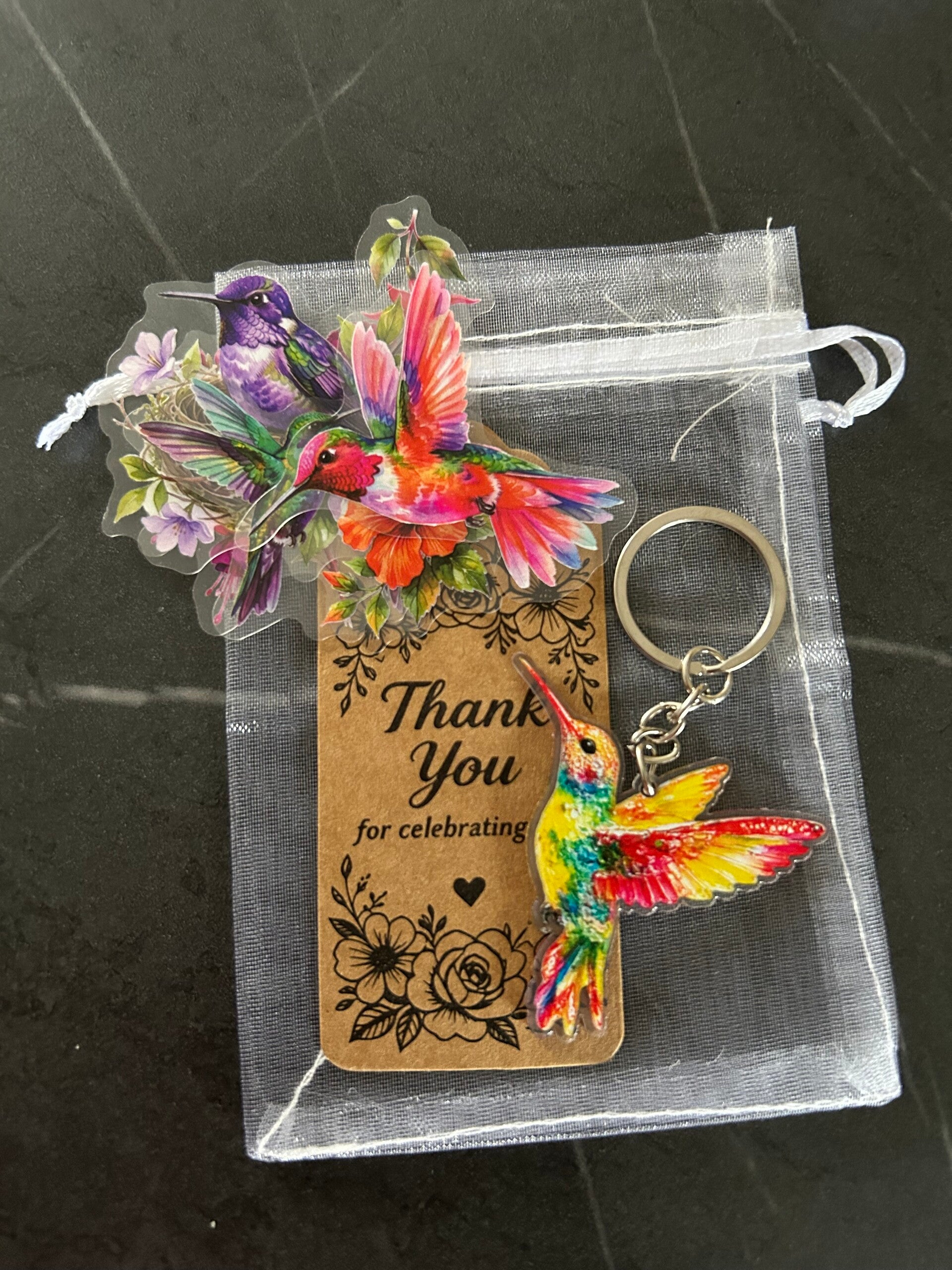 Kolibrie (hummingbird) hanger (2D) + stickers