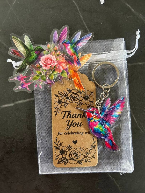 Kolibrie (hummingbird) hanger (2D) + stickers