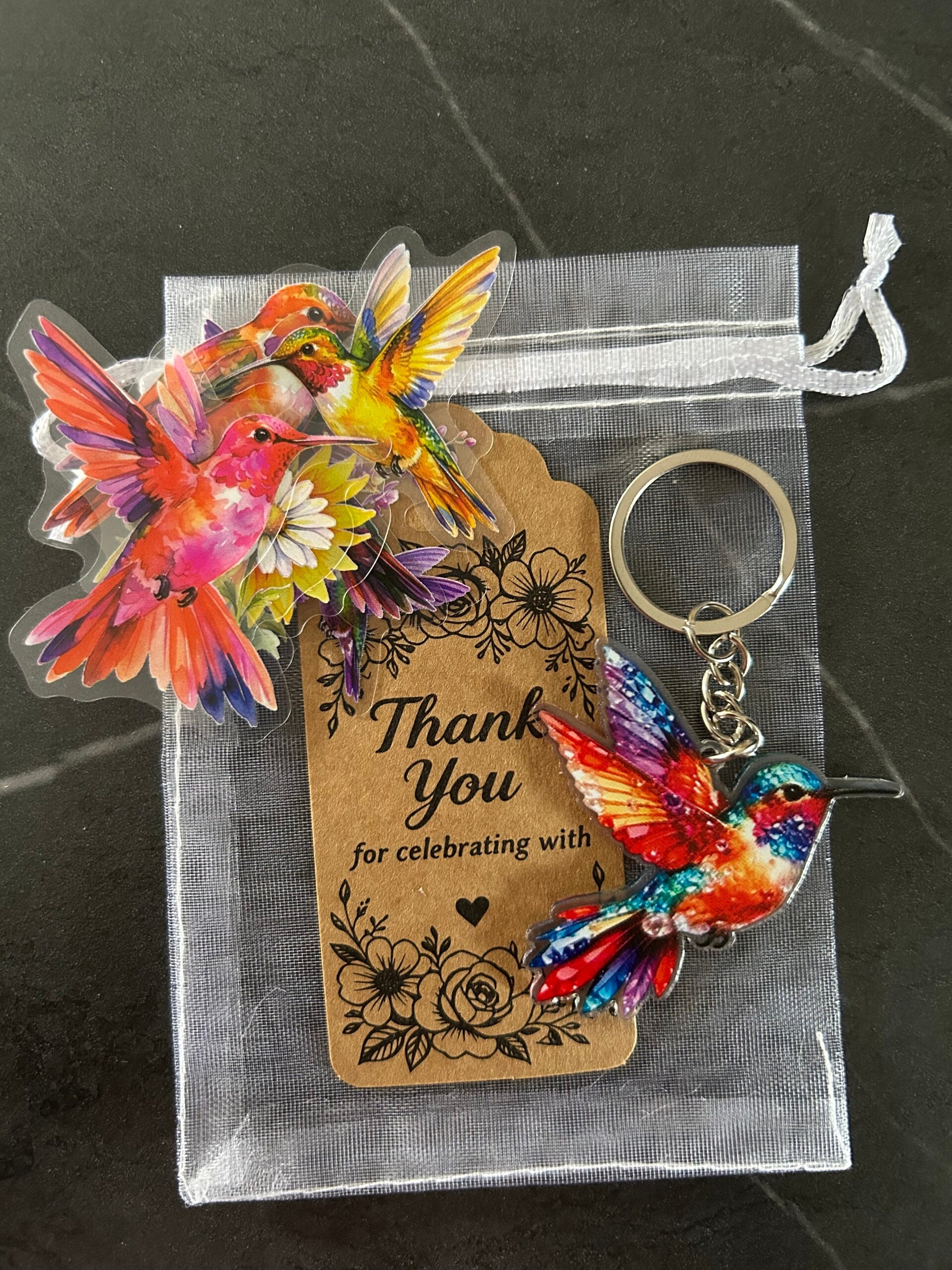 Kolibrie (hummingbird) hanger (2D) + stickers