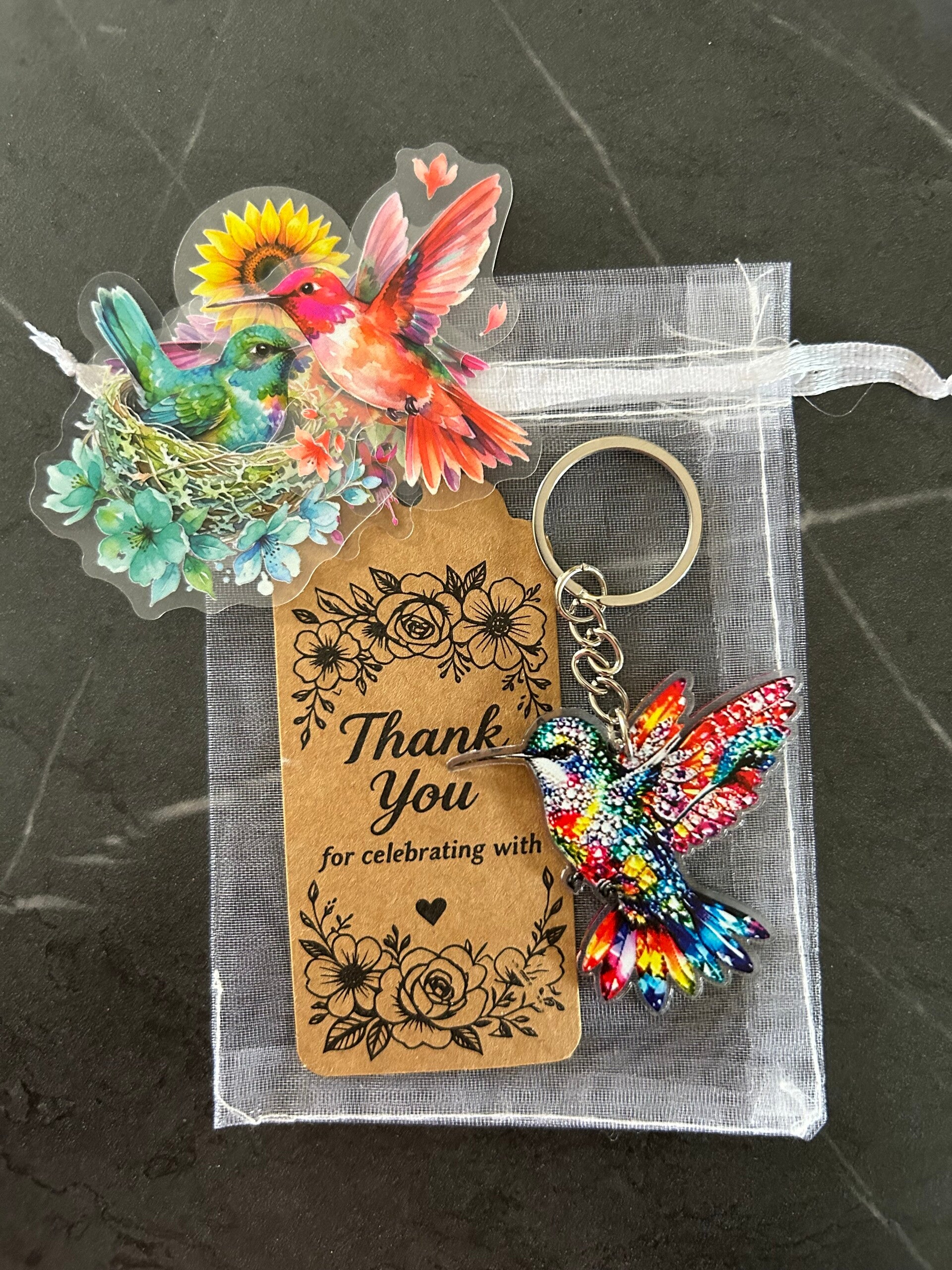 Kolibrie (hummingbird) hanger (2D) + stickers