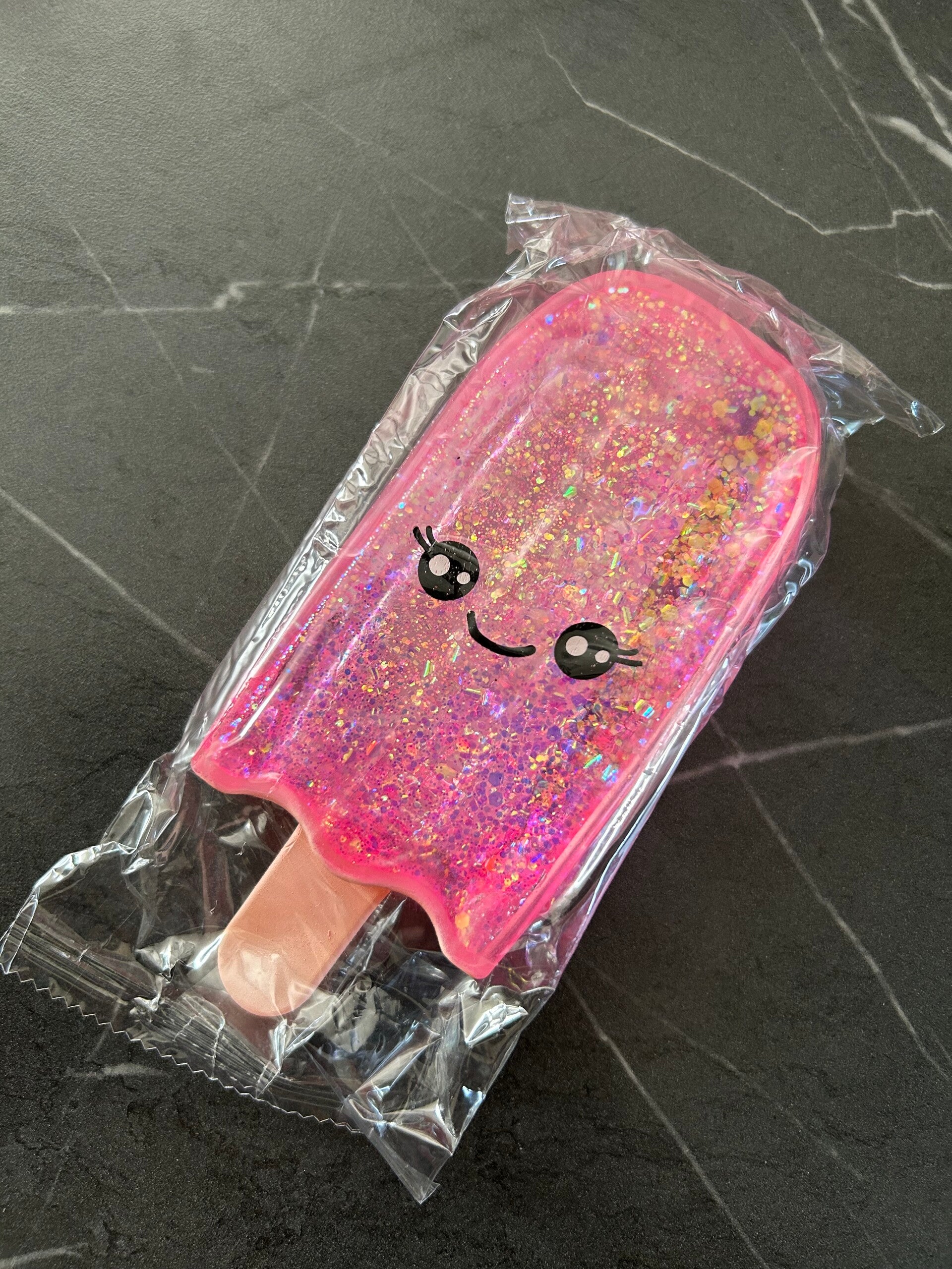 Glitter IceCream Squishy: Pink