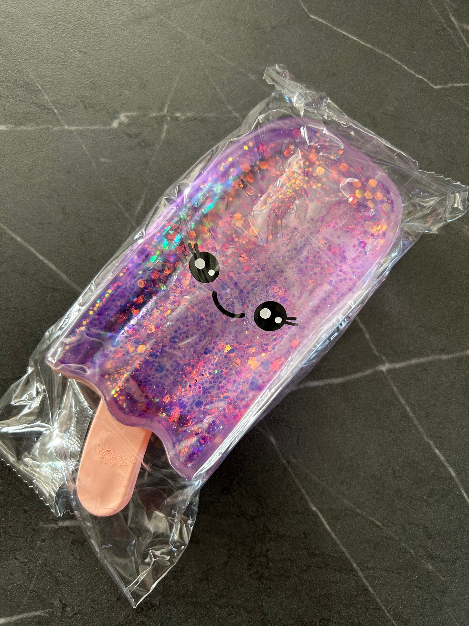 Glitter IceCream Squishy: Lila