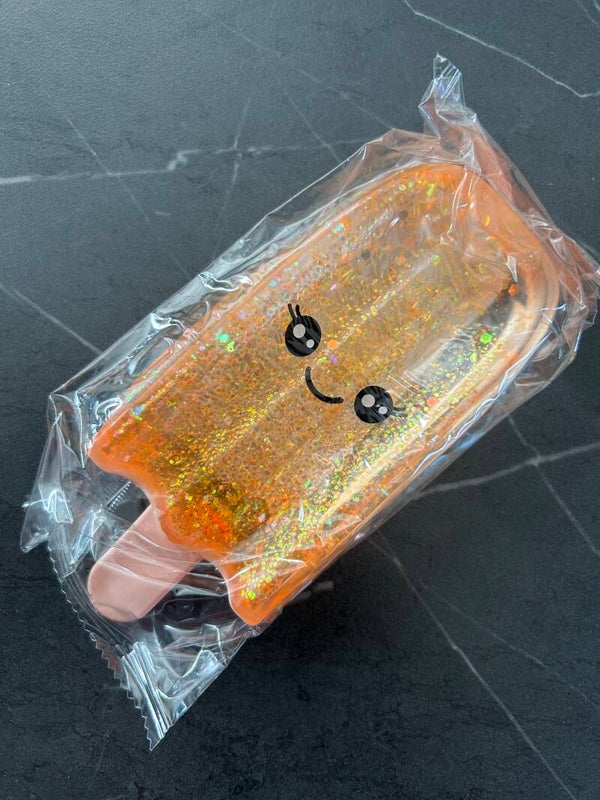 Glitter IceCream Squishy: Orange
