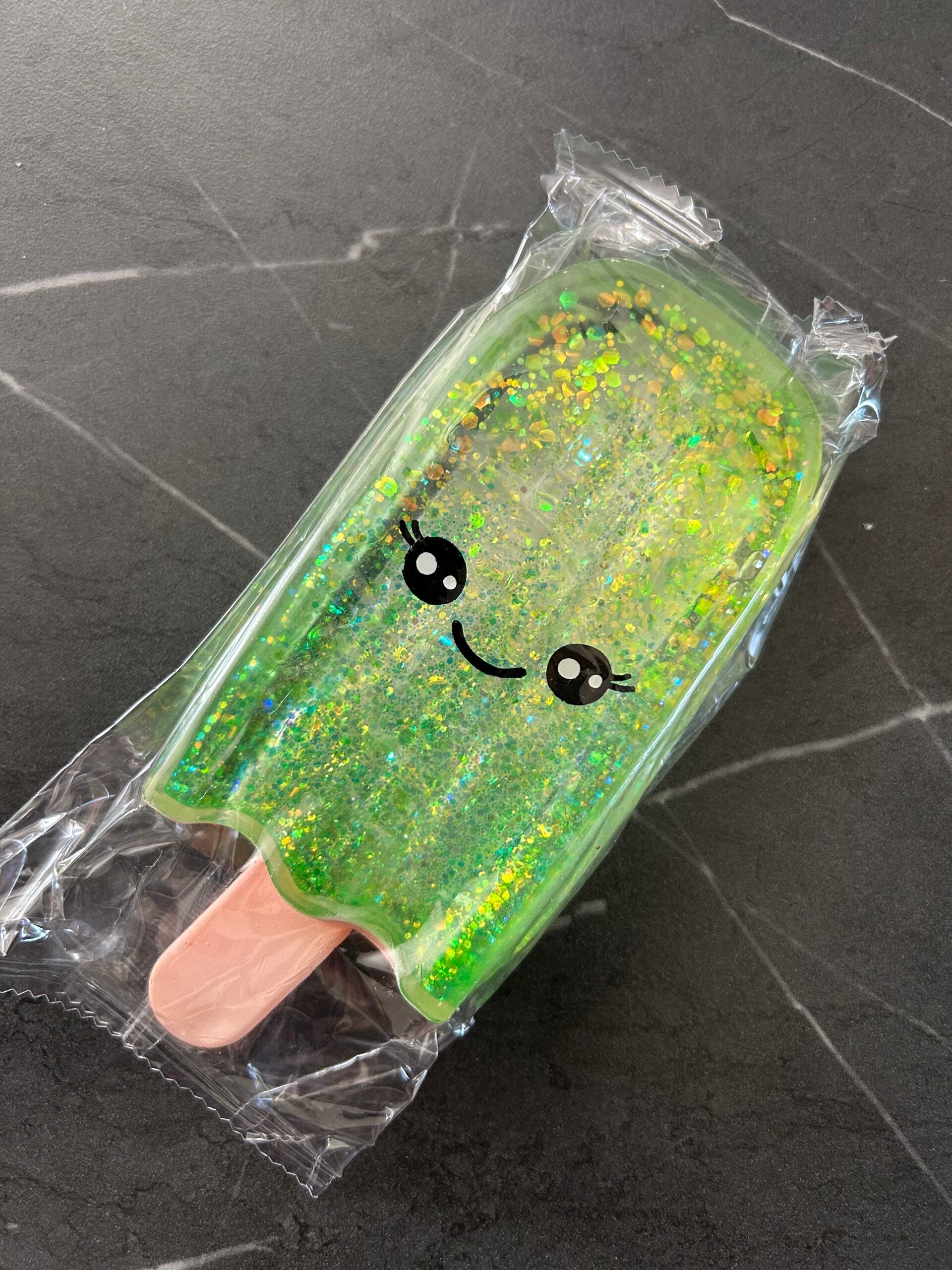Glitter IceCream Squishy: Green