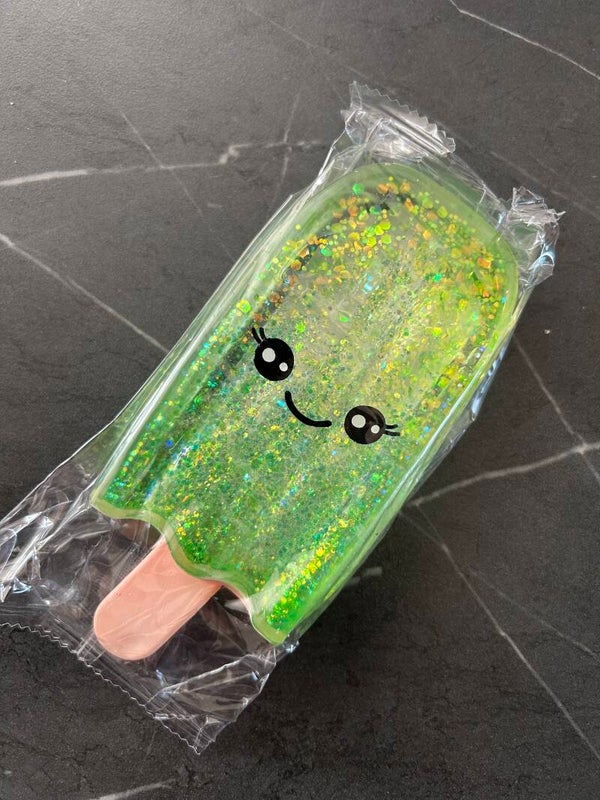 Glitter IceCream Squishy: Green