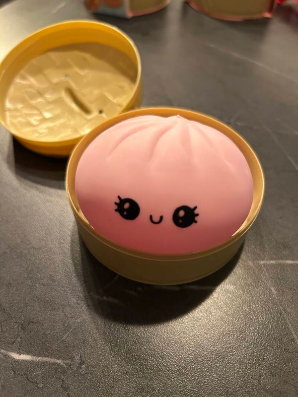 Dumpling Squishy Toy: Pink