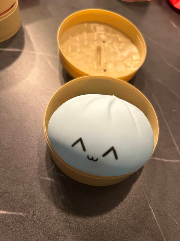 Dumpling Squishy Toy: Blue