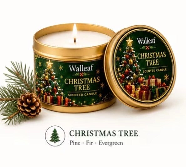Walleaf - Kerst Geurkaars: "Christmas Tree" (4x6cm)