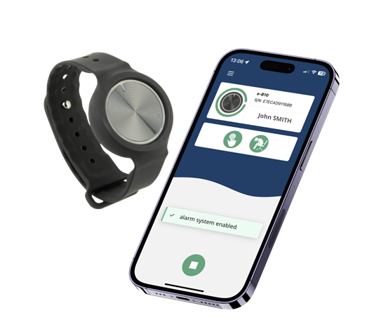 SOS-BUTTON BT (Bluetooth icm your smartphone)