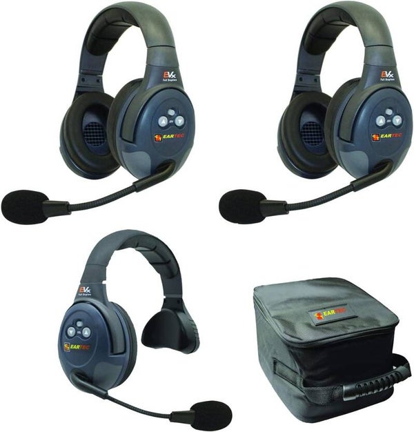 EARTEC 321 FD-HEADSETs w/charger & batteries