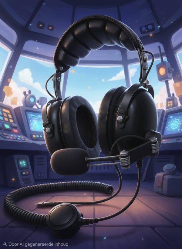 AVIATION HEADSET w/PTT for KENWOOD K1