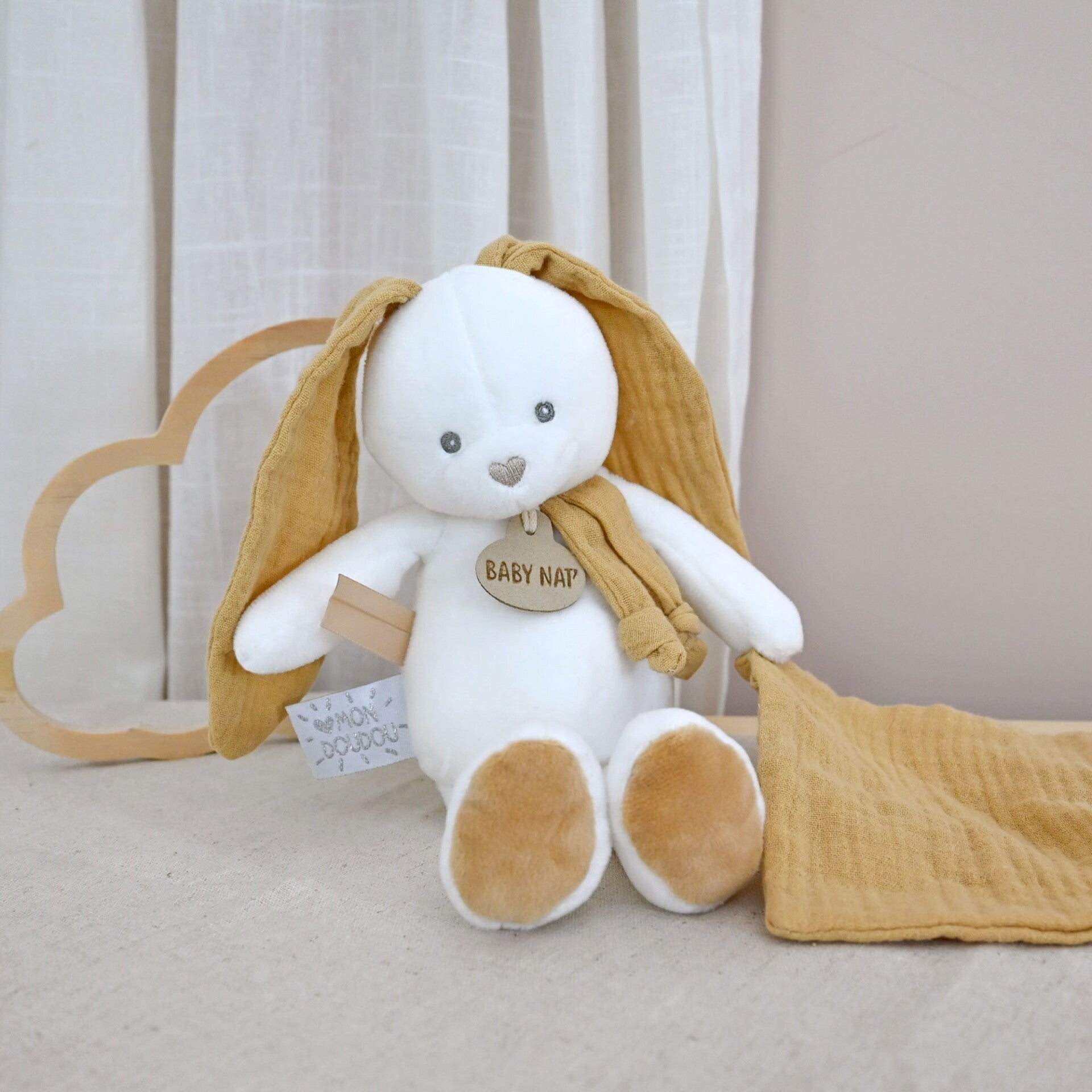 Pantin avec Doudou Lapin - Baby nat'