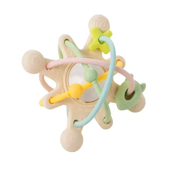 Anneau de dentition avec Hochet Galaxy Silicone - Nattou
