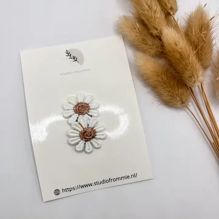 Pince à cheveux 2 Marguerites - Studio Frommie