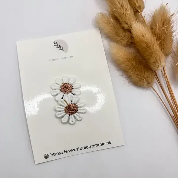 Pince à cheveux 2 Marguerites - Studio Frommie