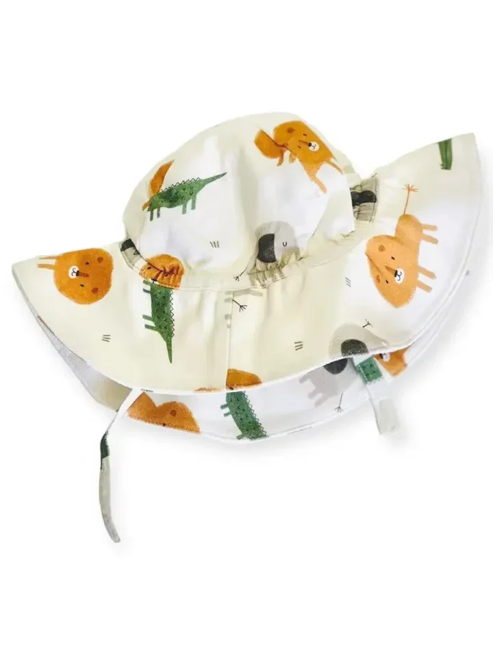Chapeau de soleil savane pour bébé (jersey biologique)