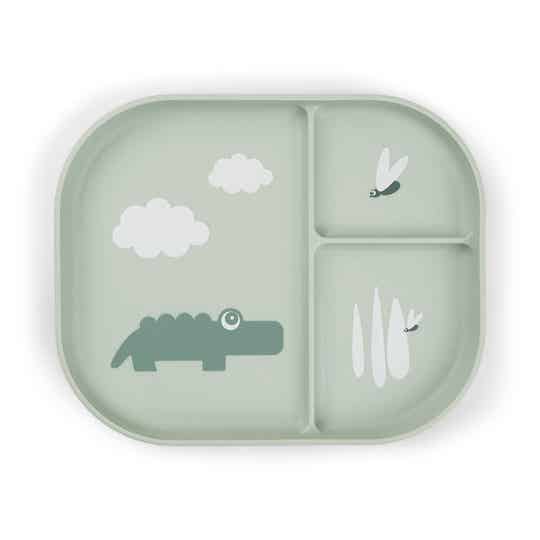 Assiette compartimentée Croco Foodie - DonebyDeer