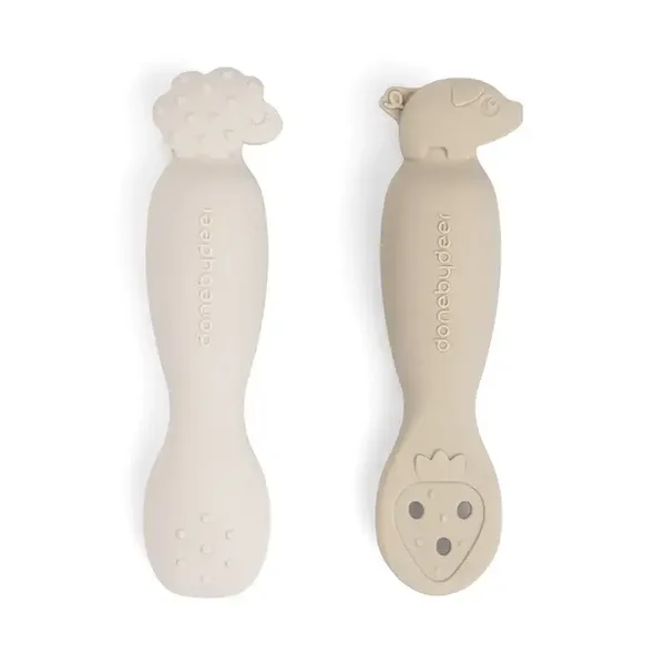 Lot de 2 premières cuillères en silicone Petite ferme - DonebyDeer