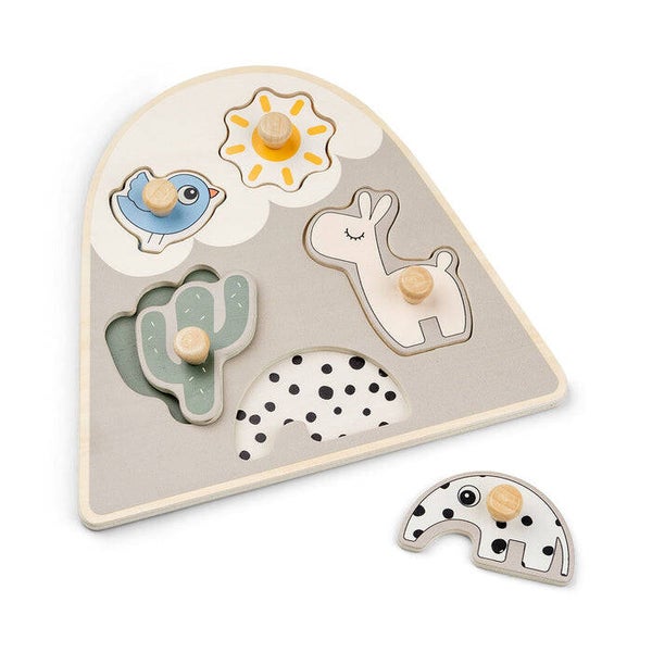 Puzzle à chevilles en bois pour enfant - DonebyDeer