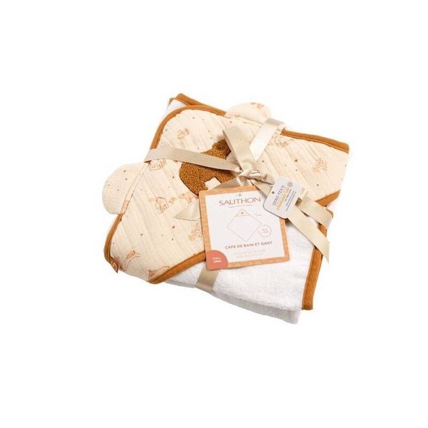 Cape de bain avec gant Orsino - Sauthon