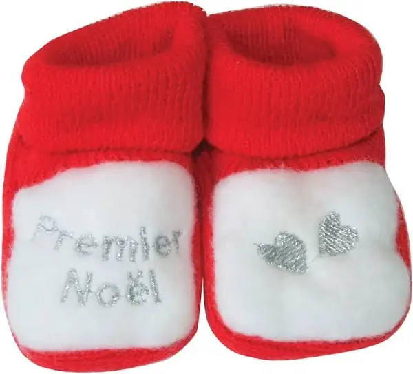 Chaussons bébé 0-1M Premier Noël