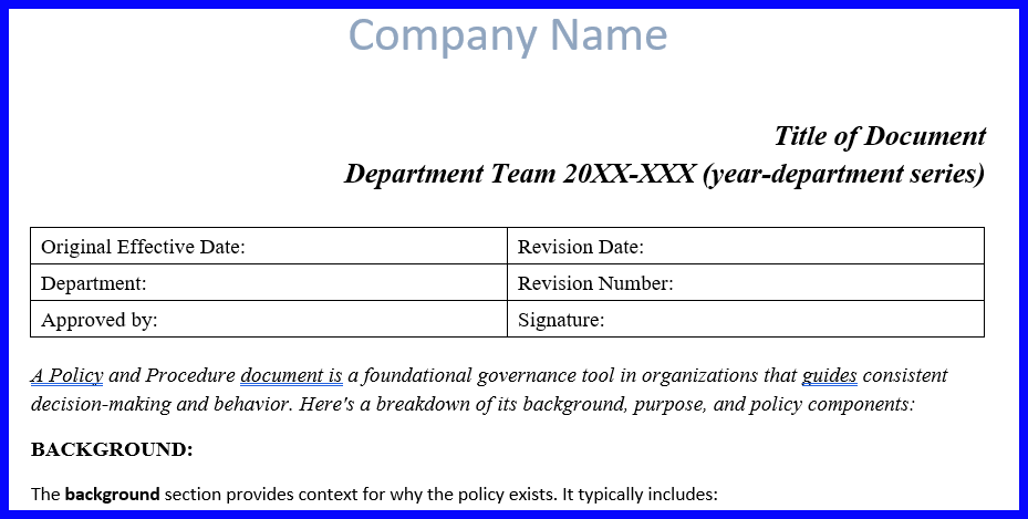 Everyday P&P Template