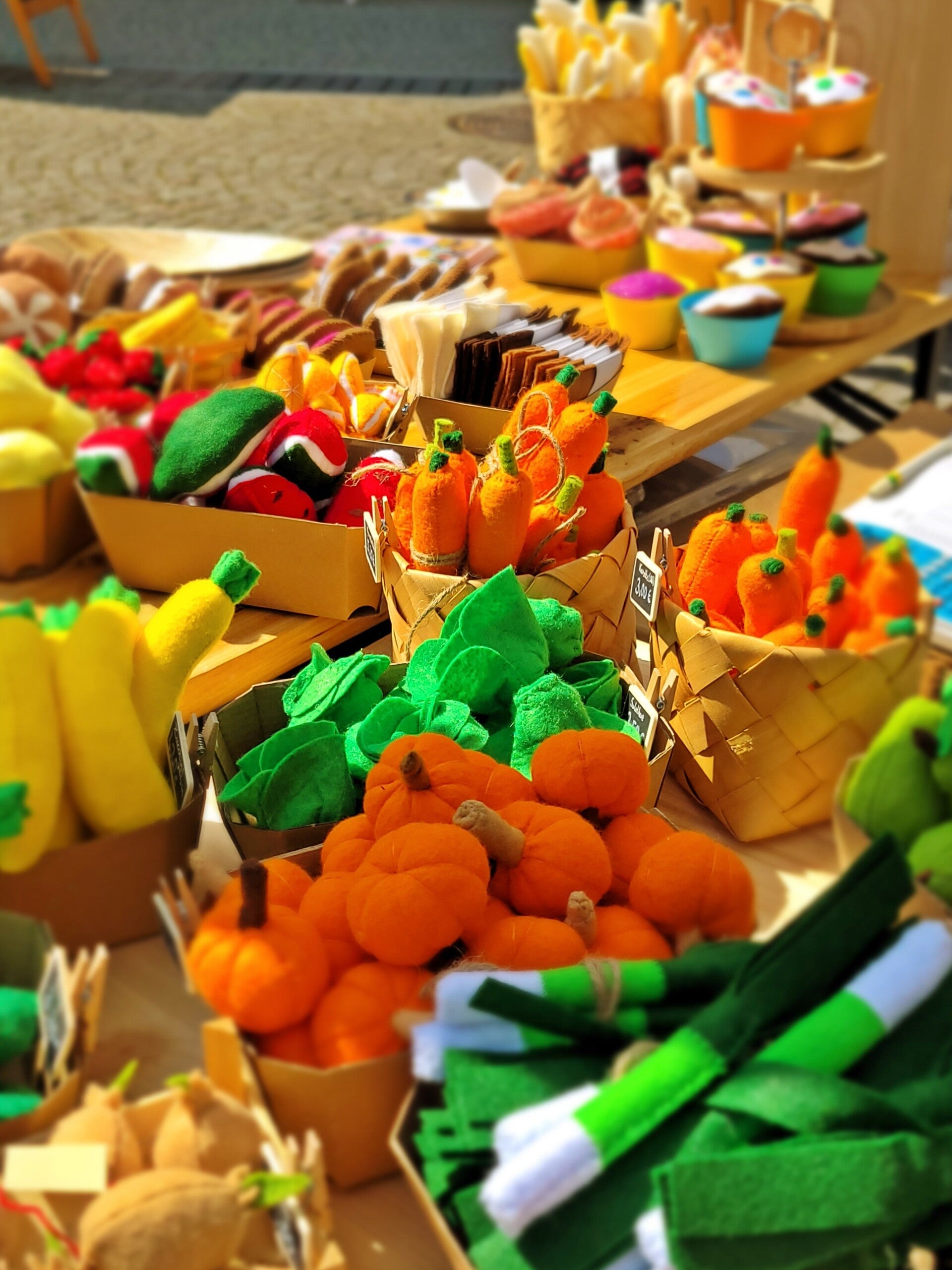 Lebensmittel aus Filz Lebensmittel aus Filz