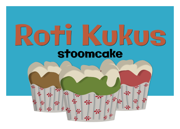roti kukus mamma mudrikah. Een illustratie van Karakterdesign